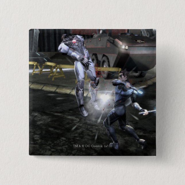 Screenshot: Cyborg vs Nightwing 3 Button (Vorderseite)