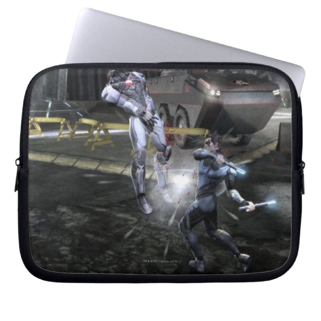 Screenshot: Cyborg vs Nightwing 3 Laptopschutzhülle (Vorderseite)