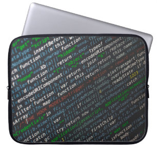 Screenshot der Quellcodes Laptopschutzhülle