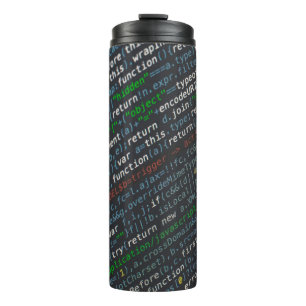 Screenshot der Quellcodes Thermosbecher