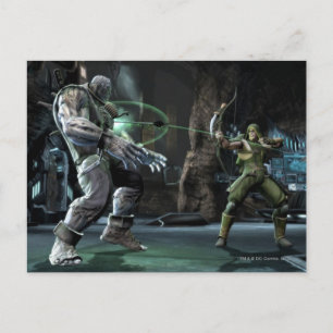 Screenshot: Grundy vs Green Arrow Postkarte