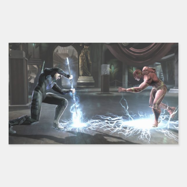 Screenshot: Nacht vs Flash Rechteckiger Aufkleber (Vorderseite)