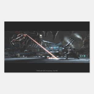 Screenshot: Superman gegen Batman Rechteckiger Aufkleber