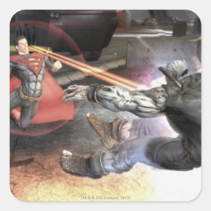 Screenshot: Supermann gegen Batman 2 Quadratischer Aufkleber