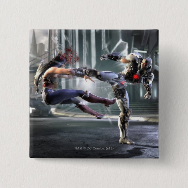 Screenshot: Wonder Woman vs Cyborg Button (Vorderseite)