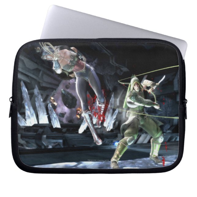 Screenshot: Wonder Woman vs Green Arrow Laptopschutzhülle (Vorderseite)