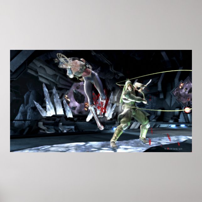 Screenshot: Wonder Woman vs Green Arrow Poster (Vorne)