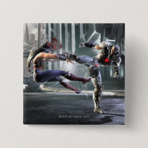 Screenshot: Wunder-Frau gegen Cyborg Button