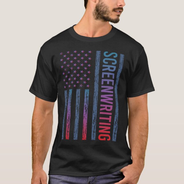 Screenwriter für das Screenwriting von Flag T-Shirt (Vorderseite)