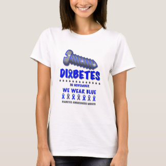 Screw Diabetes im November tragen wir blaues Bewus T-Shirt
