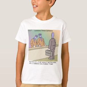 Screwy Salesman von Rick London Funny T-Shirt