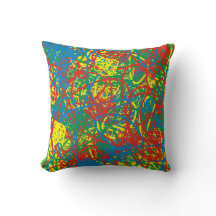 Scribble Art Messy Graffiti Green Blue Red Yellow