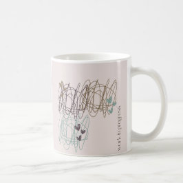 Scribble Design - wir sind alle in Arbeit Kaffeetasse