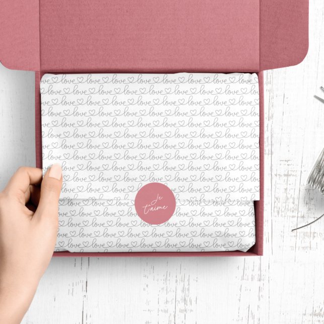 Scribble-Liebe | Schwarz und Weiß Seidenpapier (Von Creator hochgeladen)