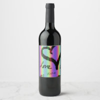 Scribble Liebe Xoxo Herz Strip Food Label Set