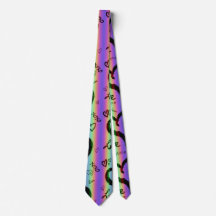 Scribble Love Xoxo Heart Stripe Cravate