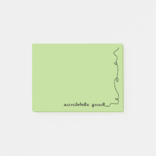 Scribble Pad Green Post-it Klebezettel
