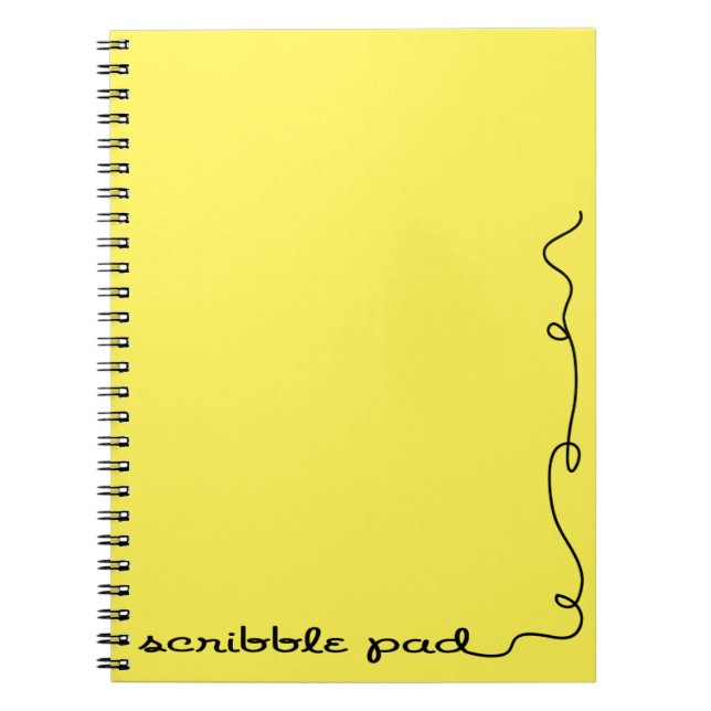 Scribble Pad Yellow Notizblock (Vorderseite)