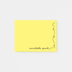 Scribble Pad Yellow Post-it Klebezettel