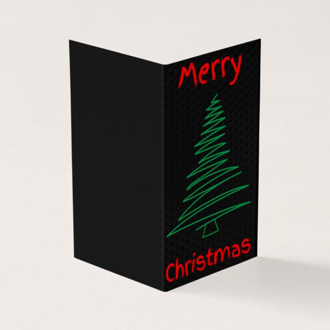 Scribble Tree 25 Pack Weihnachtskarten (Vorderseite)