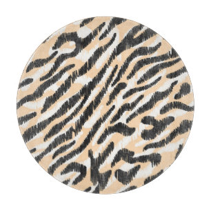 Scribble Zebra Leopard: Vintager Pelz Schneidebrett