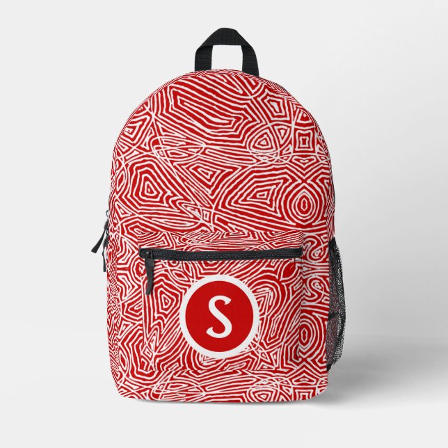 Scribbleprint Backpack Bedruckter Rucksack (Vorderseite)