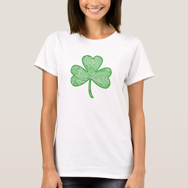 Scribbleprint Kleeblatt T-Shirt (Vorderseite)