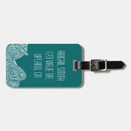 Scribbleprint Waves Gepäckanhänger