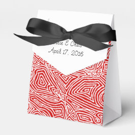 Scribbleprints Red Pattern Geschenkschachtel