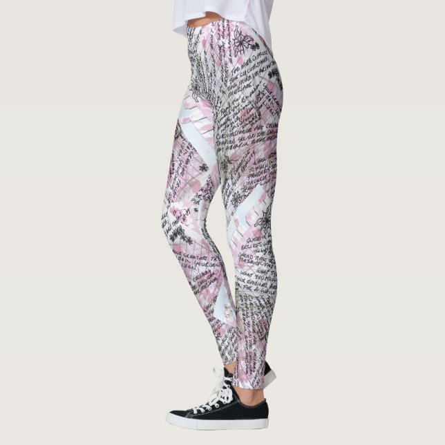 Scribbles auf einem Notebook Leggings (Links)