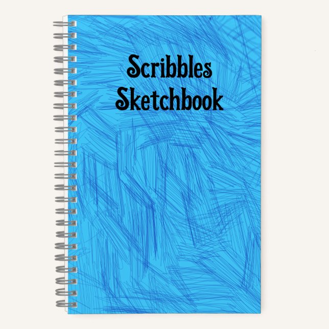 Scribbles Sketchbook Light Blue Notizbuch (Vorderseite)