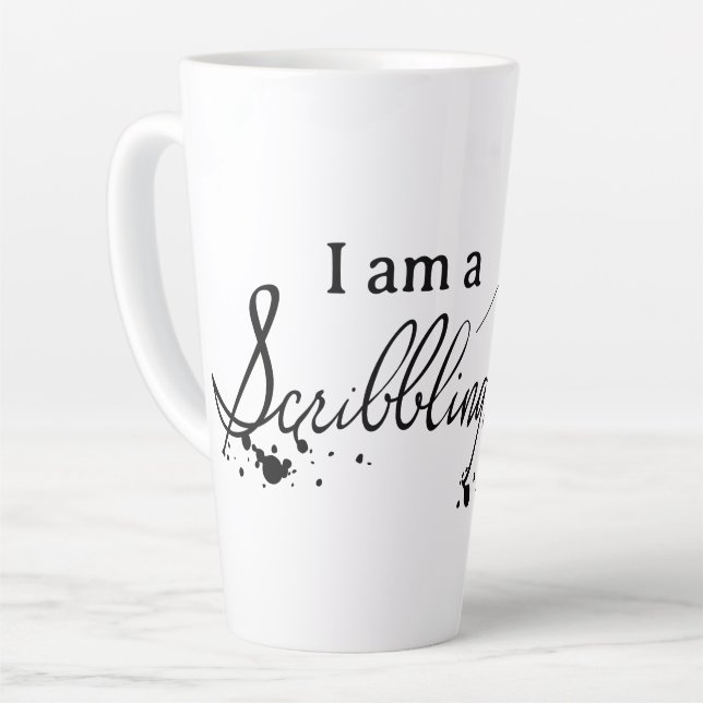 Scribbling Femme Latte Mug (Angle gauche)