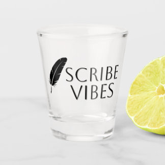 Scribe Vibes Author Writer Poet  Schnapsglas
