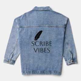 Scribe Vibes Autor Schriftsteller Dichter Jeansjacke