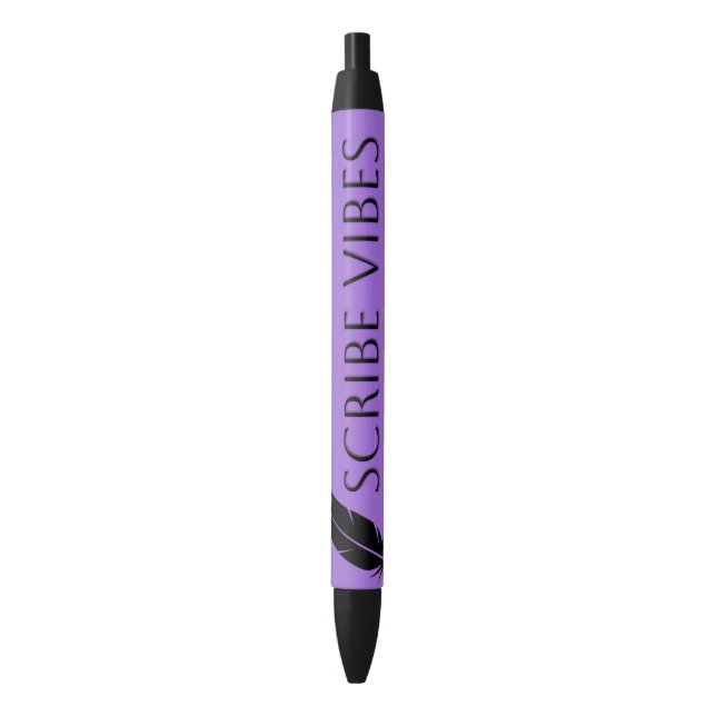 Scribe Vibes Autor Schriftsteller Dichter  Kugelschreiber (Vorderseite Vertikal)