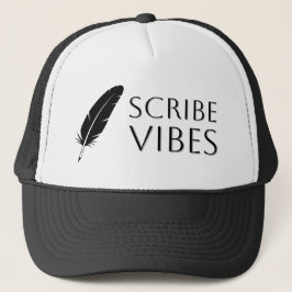 Scribe Vibes Autor Schriftsteller Dichter Truckerkappe