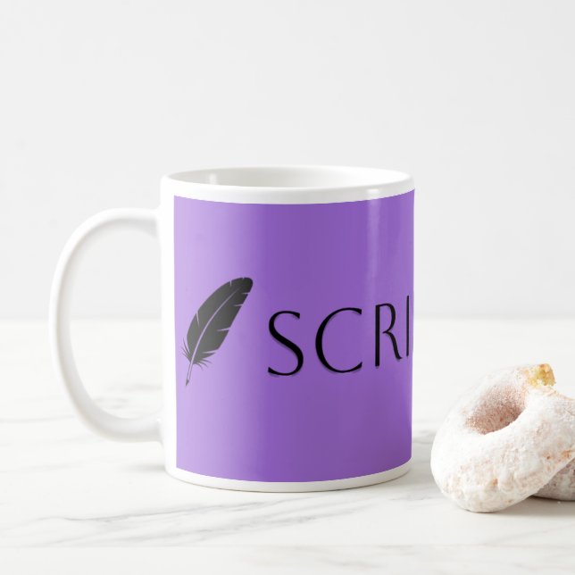 Scribe Vibes Writer and Author Kaffeetasse (Mit Donut)