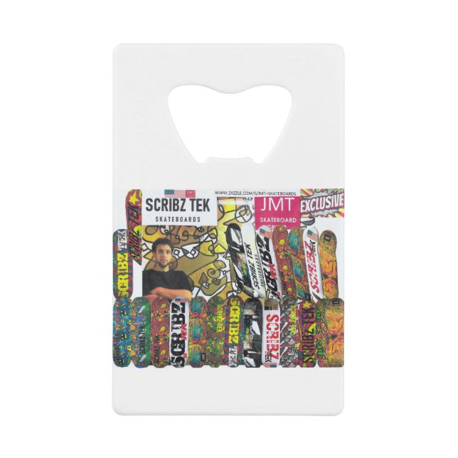 SCRIBZ TEK SKATEBOARDS / JMT USA GELDBEUTEL FLASCHENÖFFNER (Vorderseite)
