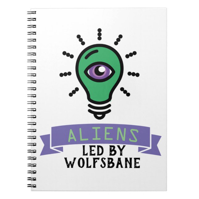 Scrimo Team Alien Notebook Notizblock (Vorderseite)