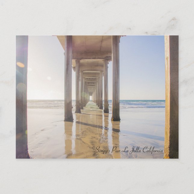 Scripps Pier La Jolla California Postkarte (Vorderseite)