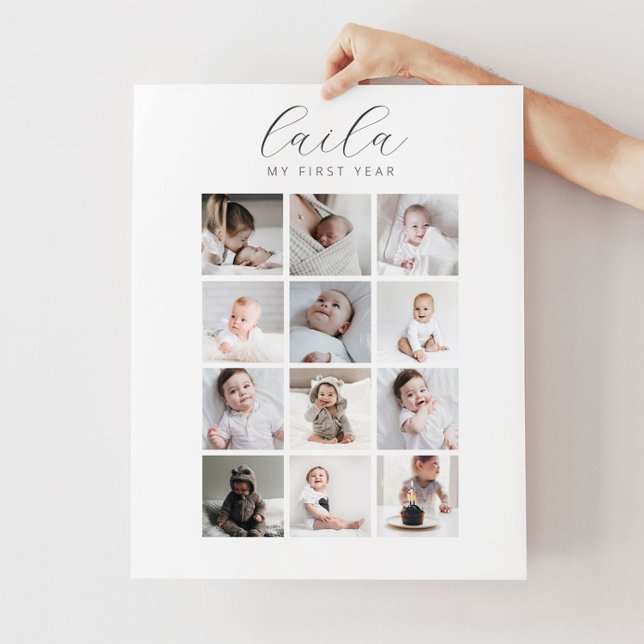 Script 1. Jahr 12 Foto Collage Poster (Von Creator hochgeladen)