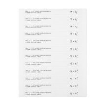 Script 24x Custom DIY Thin Wedding Rücksendeadress