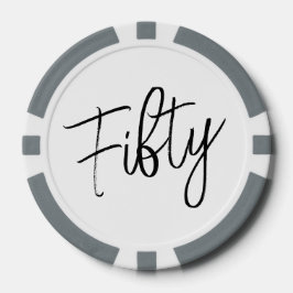 Script 50. Geburtstag Pokerchips