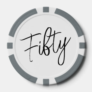Script 50. Geburtstag Pokerchips