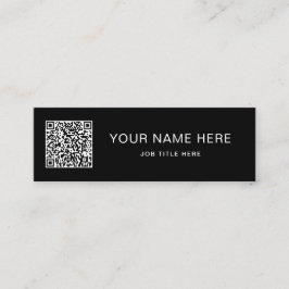 Script blanc QR sur la conception de carte d'appel