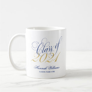Script Blue Gold Class 2021 Abschluss Kaffeetasse