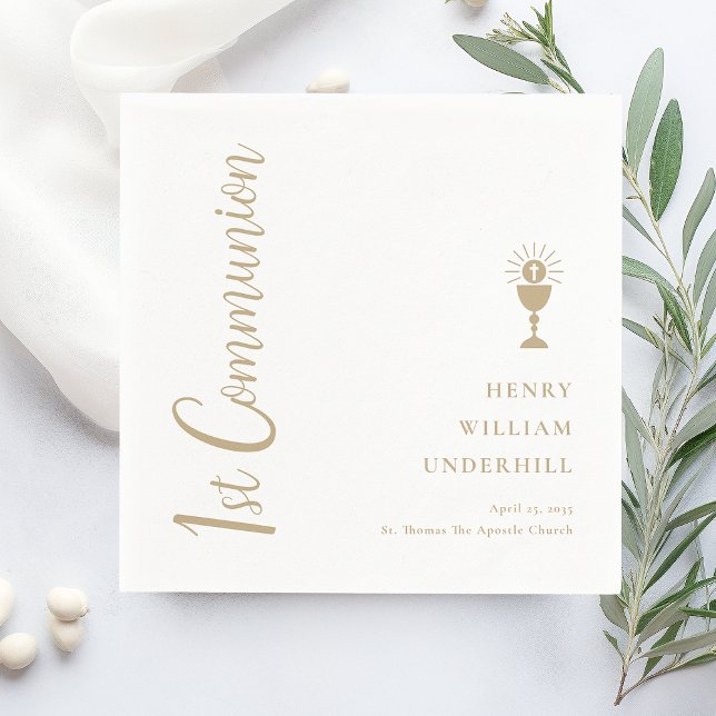 Script Boys 1. Kommunion Serviette (Von Creator hochgeladen)