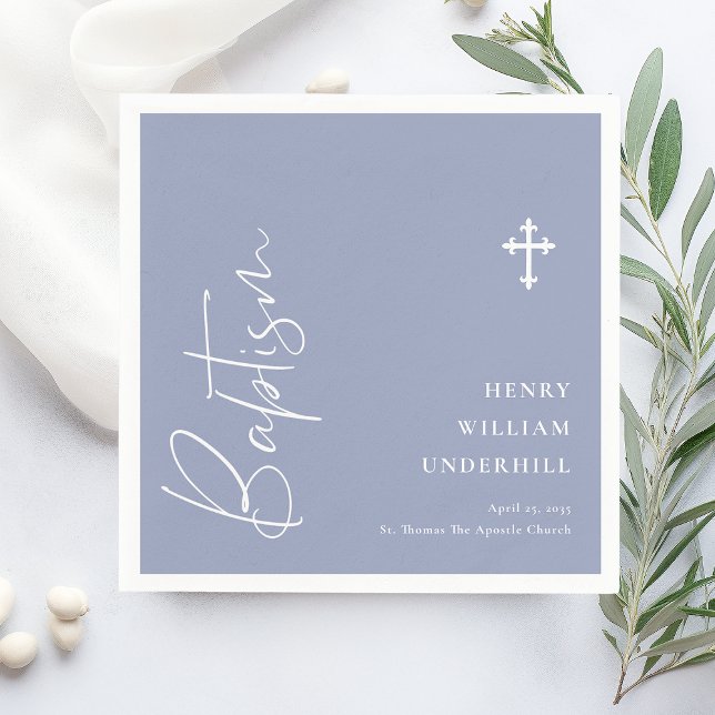 Script Boys Taufe Serviette (Von Creator hochgeladen)