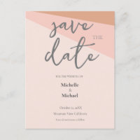 Script Calligraphy Wedding Modern Save the Date
