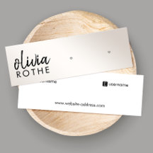 Script Champagne Gold Gradient Stud Earring Mini